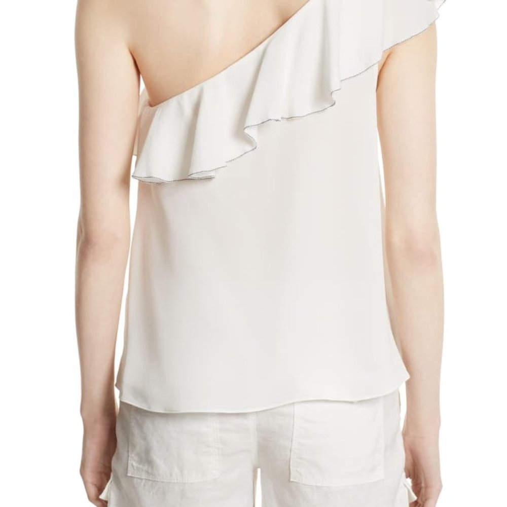 Joie Silk One-Shoulder Top - Picture 2 of 5